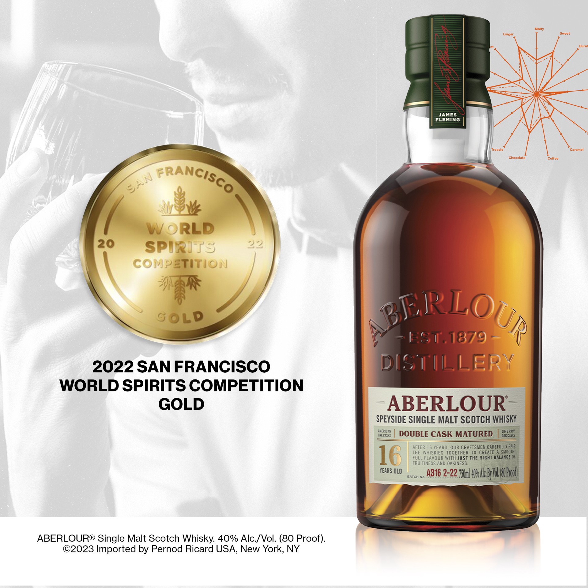 slide 8 of 8, Aberlour Single Malt Scotch Whisky 16 Year Old Double Cask Matured 750mL, 80 Proof, 750 ml