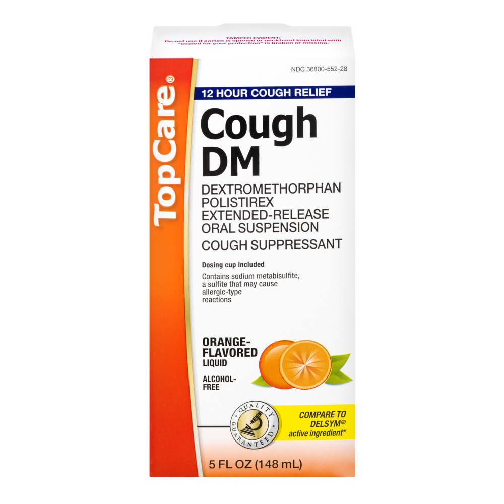 TopCare Cough Dm Dextromethorphan Polistirex Extended-release Oral ...