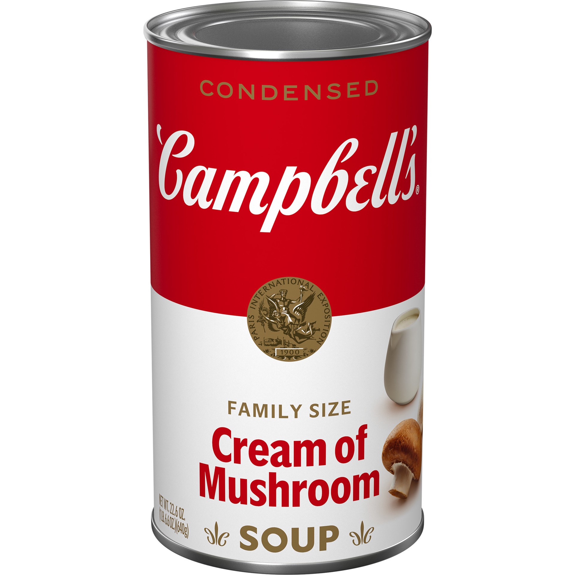slide 1 of 8, Campbell's Condensed Cream of Mushroom Soup, 22.6 oz Can, 22.6 oz