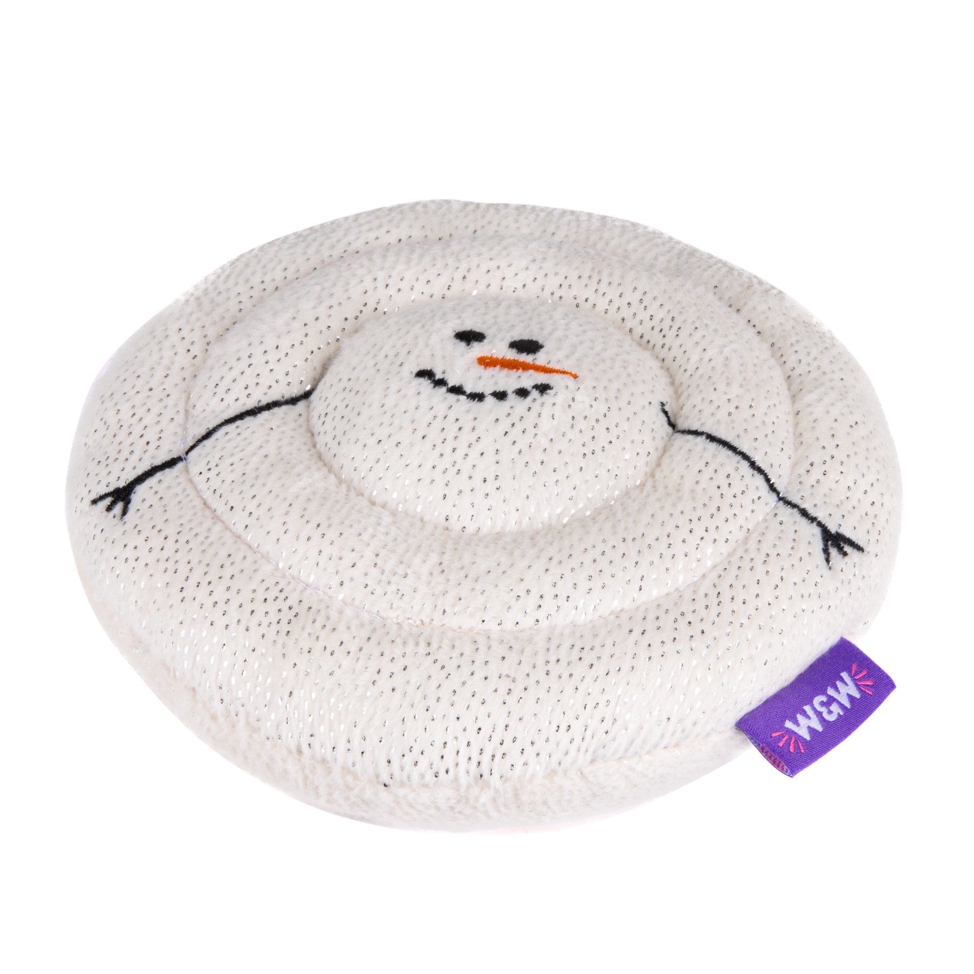 slide 1 of 1, Woof and Whiskers Melted Snowman Plush Dog Toy, 1 ct
