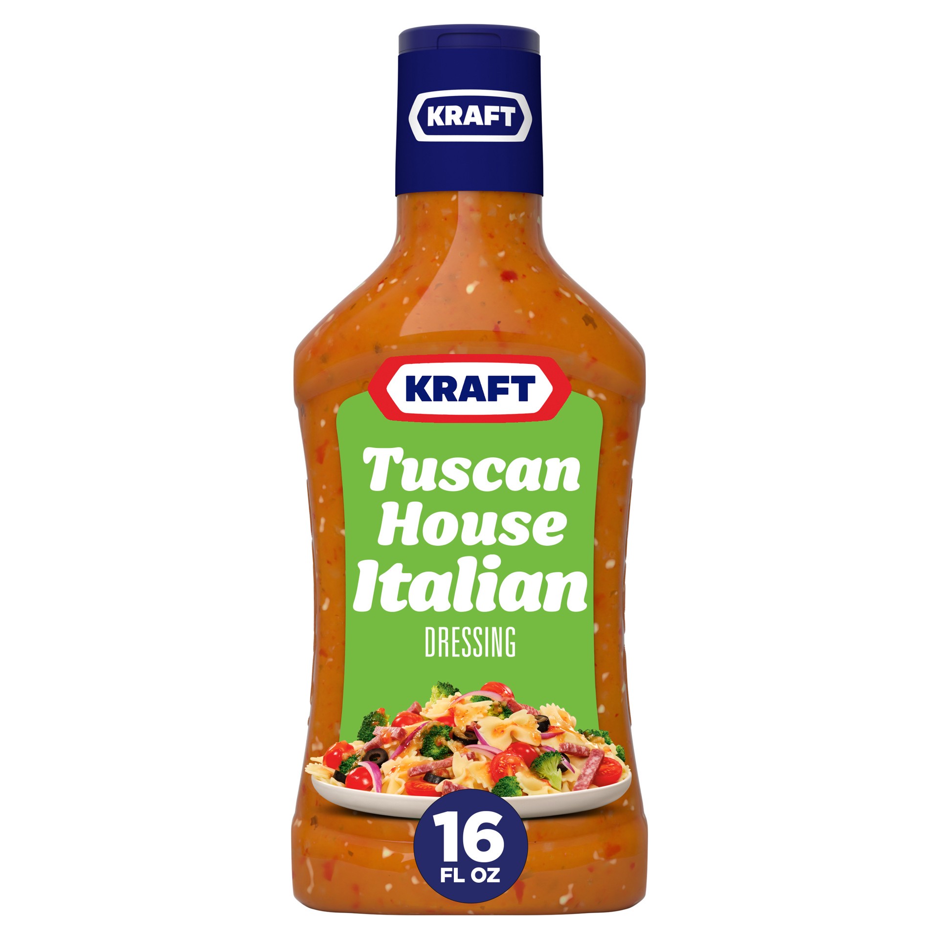 slide 1 of 14, Kraft Tuscan House Italian Salad Dressing, 16 fl oz Bottle, 16 fl oz