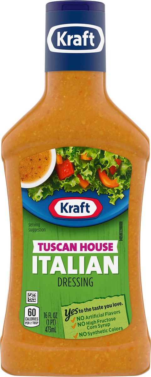 slide 10 of 14, Kraft Tuscan House Italian Salad Dressing, 16 fl oz Bottle, 16 fl oz