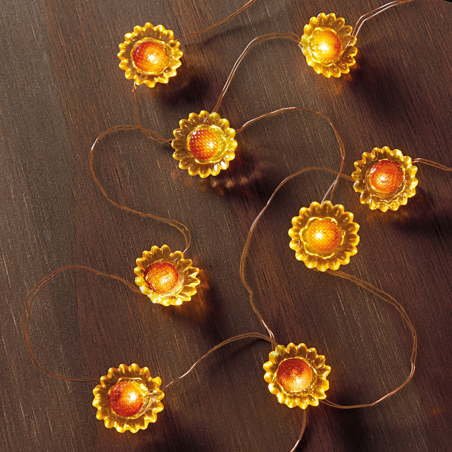 slide 3 of 4, 18ct. Warm White Led Sunflower Icon String Lights By Ashland, 18 ct