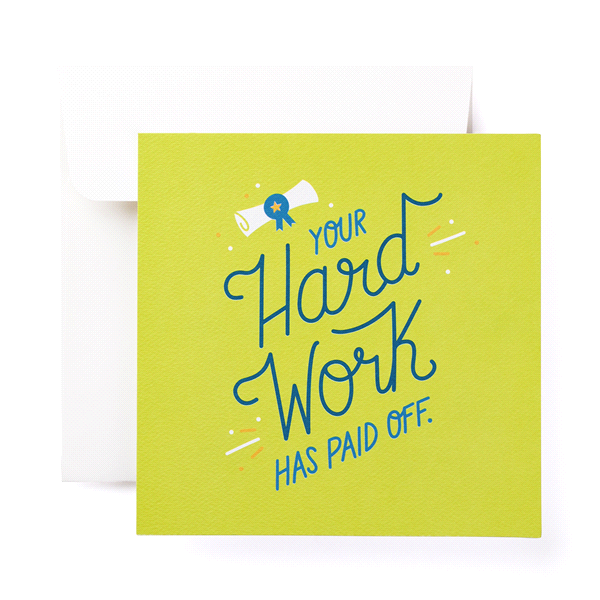 slide 1 of 1, American Greetings Hard Work Graduation Greeting Card, 6 ct