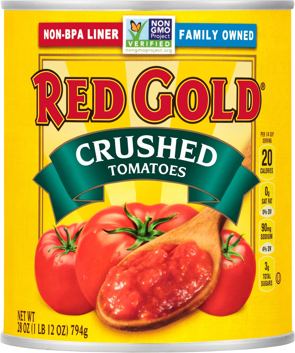 slide 1 of 11, Red Gold Crushed Tomatoes 28 oz, 28 oz