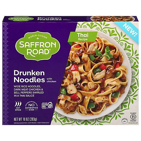 slide 1 of 1, Saffron Road Entree Noodles Drunken Chicken - 10 OZ, 10 oz