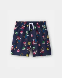 Carters Boys Nintendo Super Mario Swim Trunks - Navy Blue Navy 7