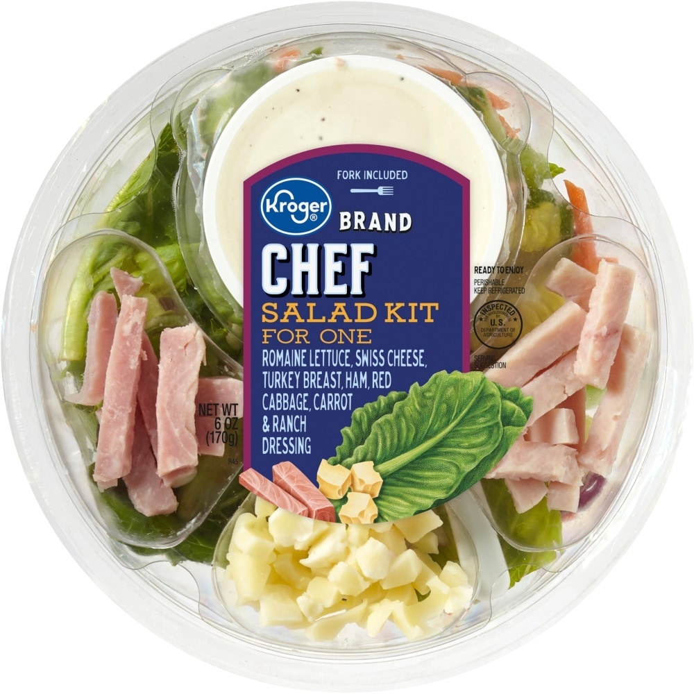 slide 1 of 1, Fresh Selections Chef Salad Bowl, 6 oz