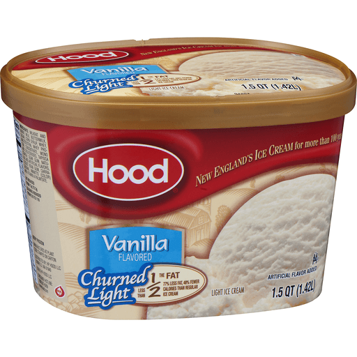 slide 2 of 8, Hood Churned Light Ice Cream Vanilla, 48 oz