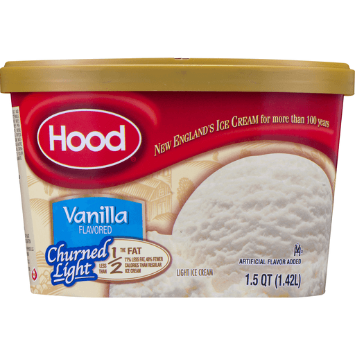 slide 4 of 8, Hood Churned Light Ice Cream Vanilla, 48 oz