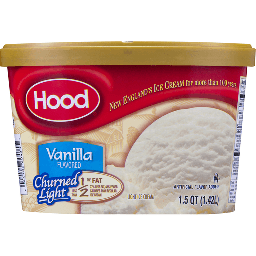 slide 7 of 8, Hood Churned Light Ice Cream Vanilla, 48 oz