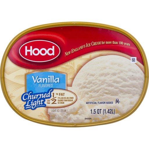 slide 8 of 8, Hood Churned Light Ice Cream Vanilla, 48 oz