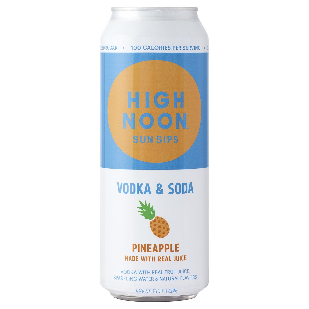 slide 2 of 2, High Noon Pineapple Vodka Hard Seltzer 700ml Can, 700 ml