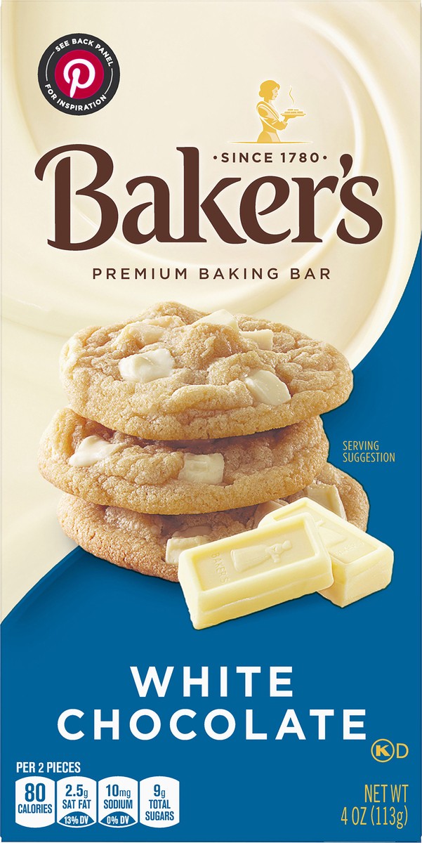 slide 6 of 9, Baker's White Chocolate Premium Baking Bar, 4 oz Box, 4 oz