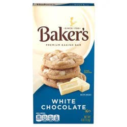 Baker's White Chocolate Premium Baking Bar, 4 oz Box