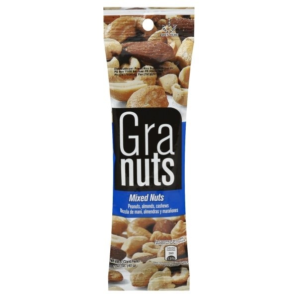 slide 1 of 1, Granuts Mixed Nuts 1.41 oz, 1.41 oz