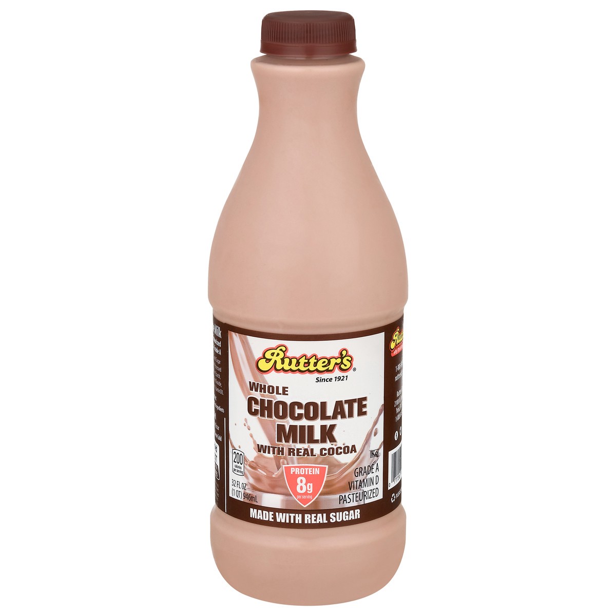 slide 10 of 13, Rutter's Whole Chocolate Milk 32 fl oz, 32 fl oz