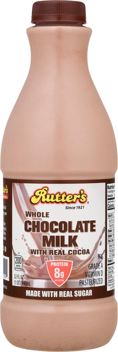 slide 5 of 13, Rutter's Whole Chocolate Milk 32 fl oz, 32 fl oz