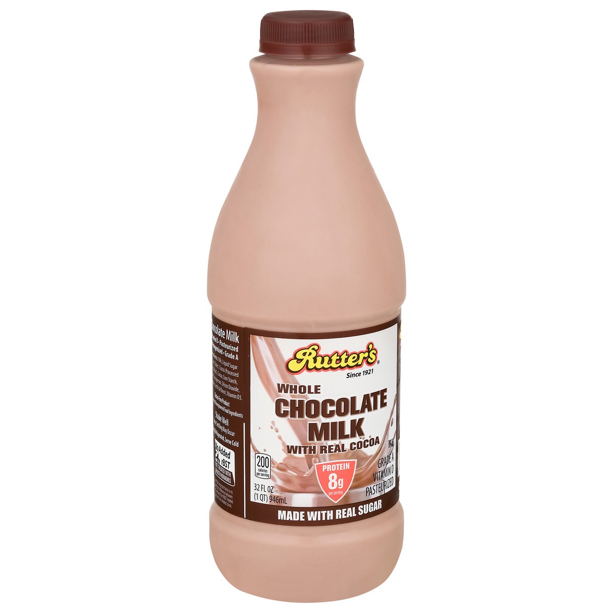 slide 8 of 13, Rutter's Whole Chocolate Milk 32 fl oz, 32 fl oz