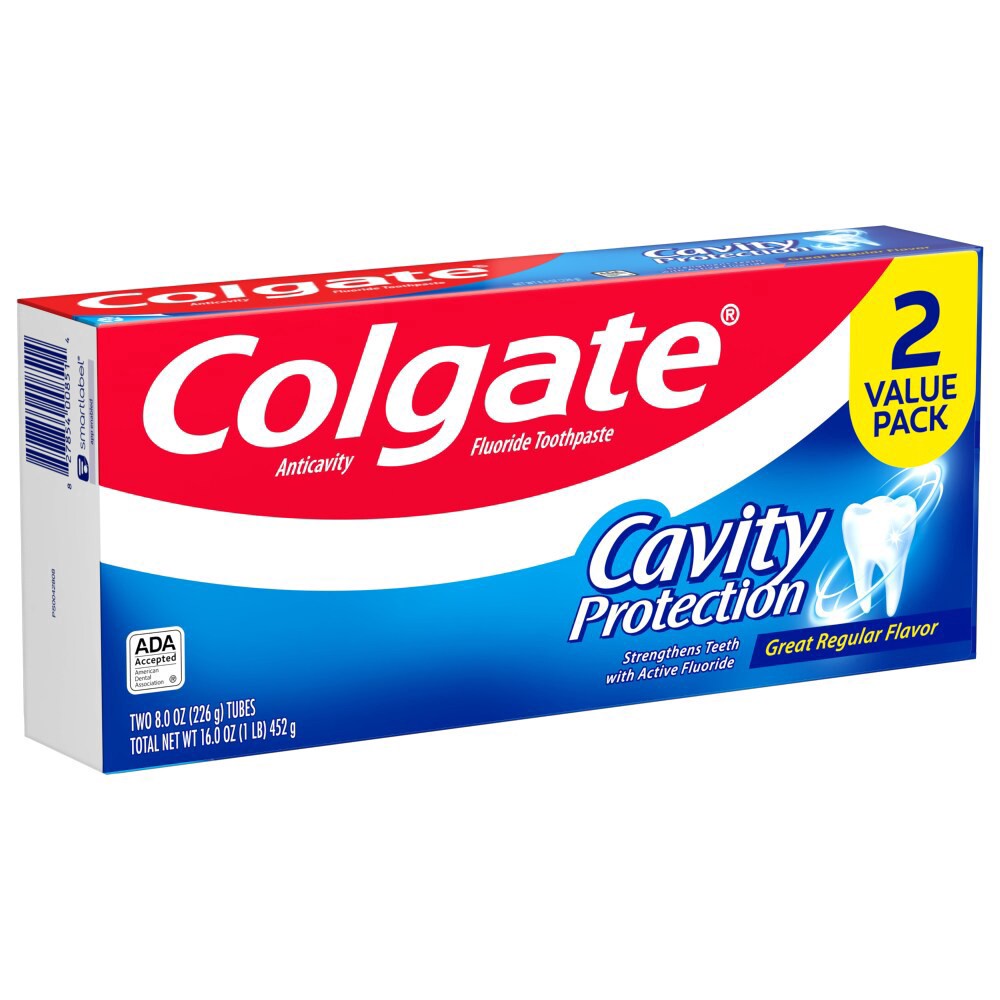 slide 4 of 6, Colgate Cavity Protection Toothpaste, 2 ct; 16 oz