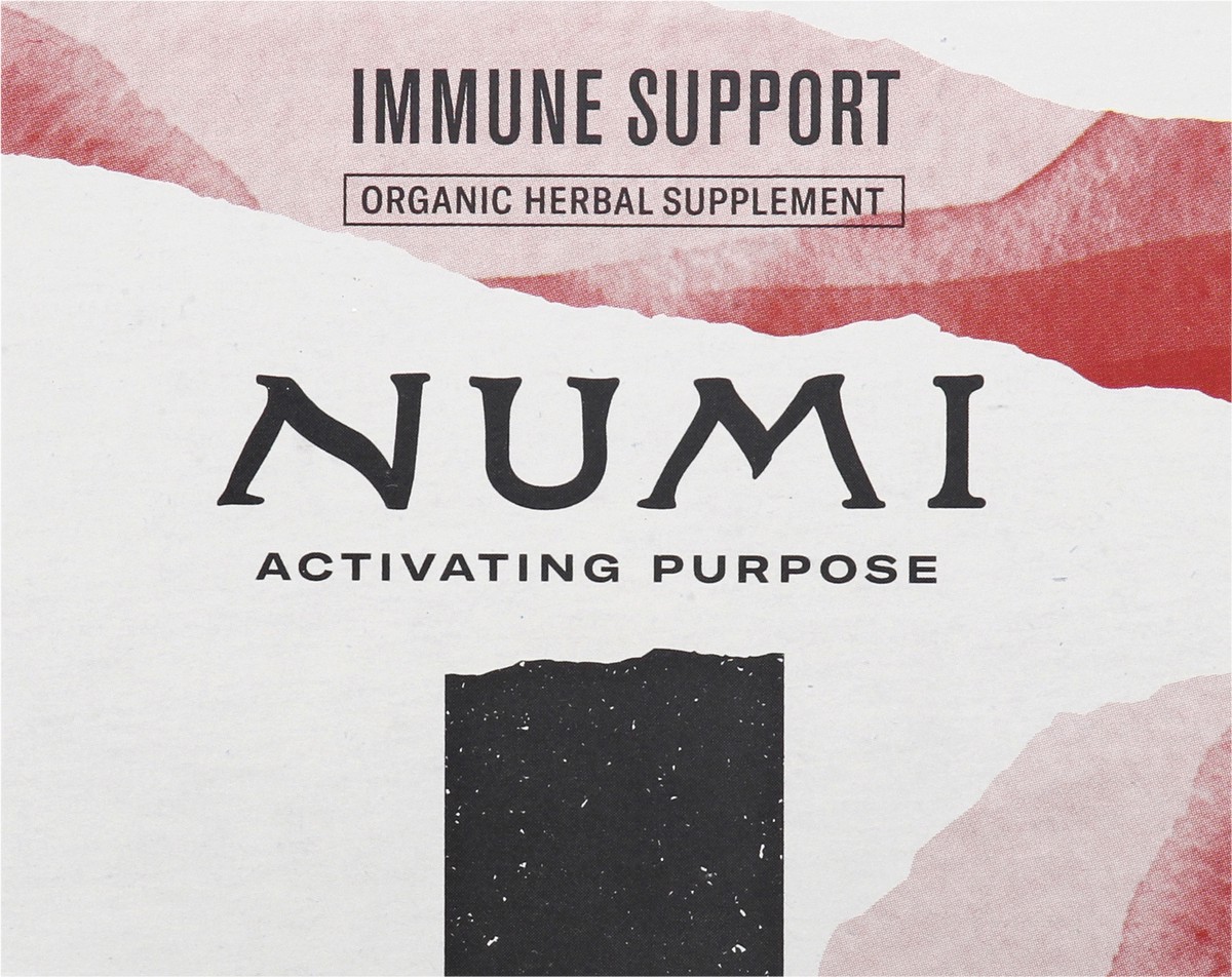 slide 9 of 9, Numi Organic Immune Support Caffeine Free Herbal Tea Bags 16 ea, 16 ct