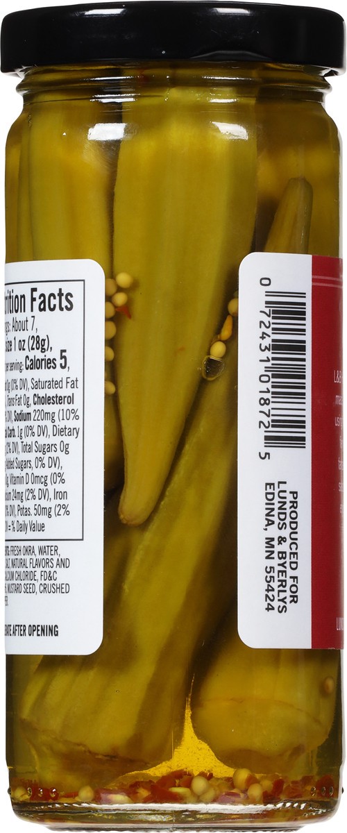 slide 2 of 9, Lunds & Byerlys Hot Pickled Okra 7.25 oz, 7.25 oz