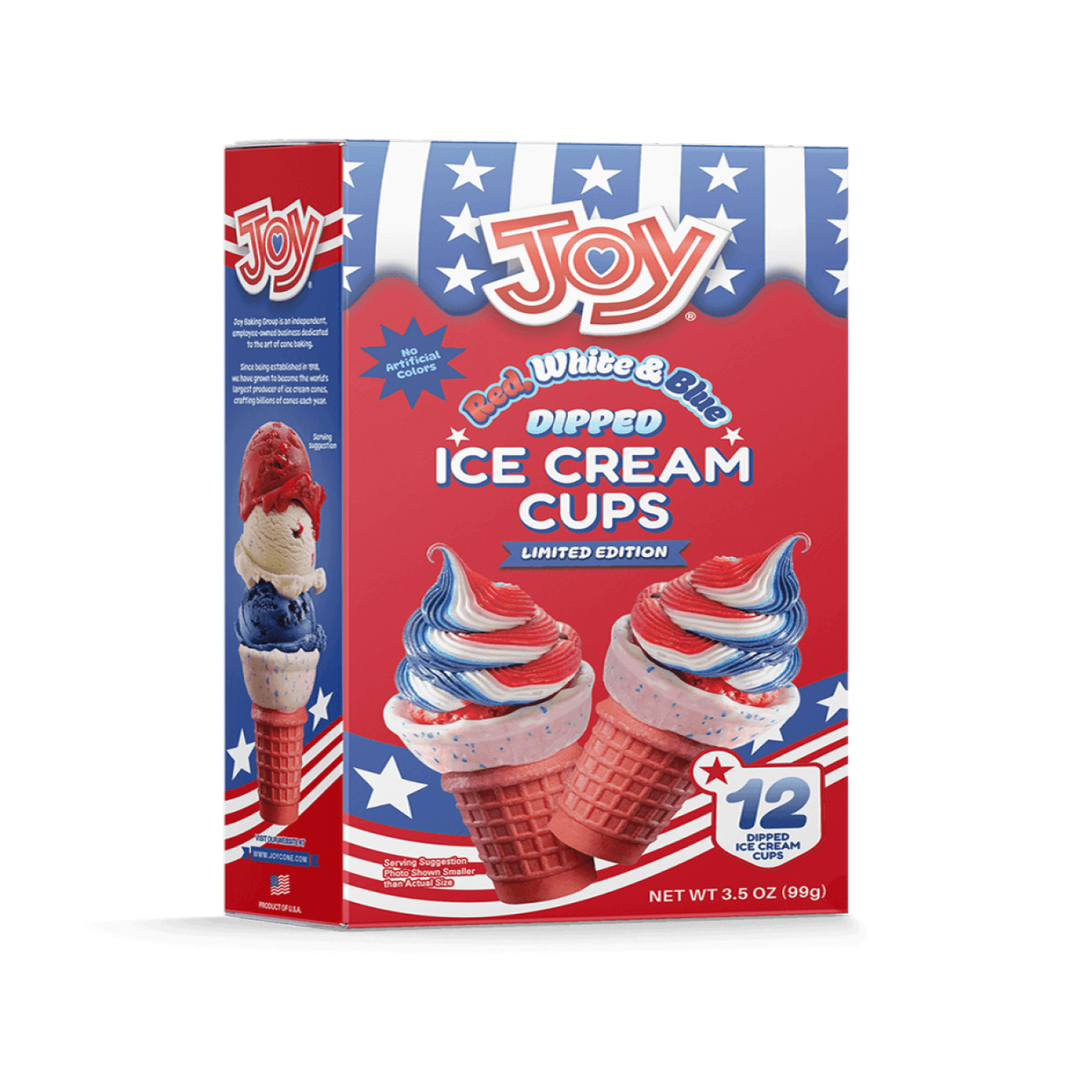 slide 1 of 4, Joy Cone Red White And Blue Cup 12 Count, 3.5 Oz, 3.5 oz