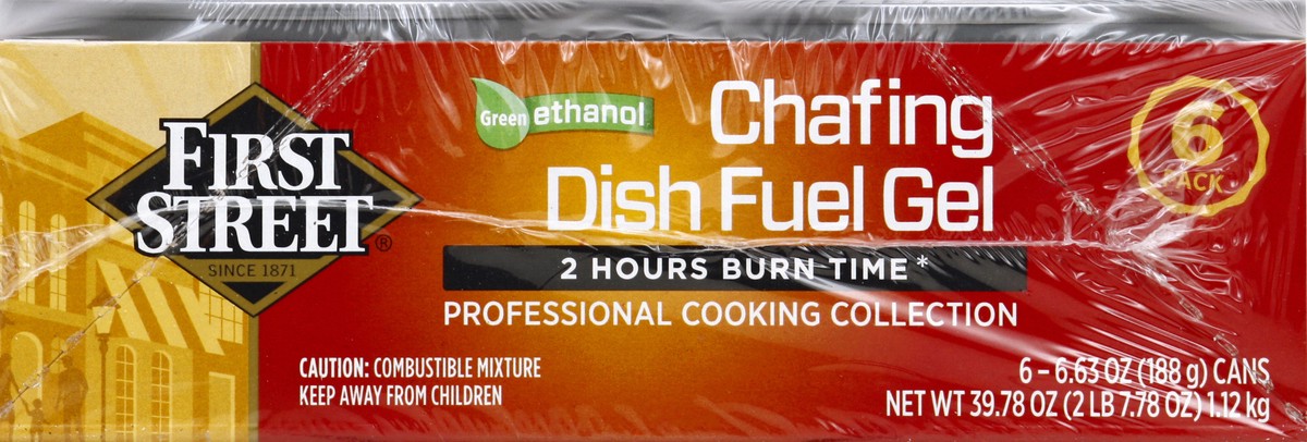 slide 5 of 6, First Street Chafing Fuel 2 Hour, 6 ct