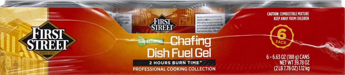 slide 3 of 6, First Street Chafing Fuel 2 Hour, 6 ct