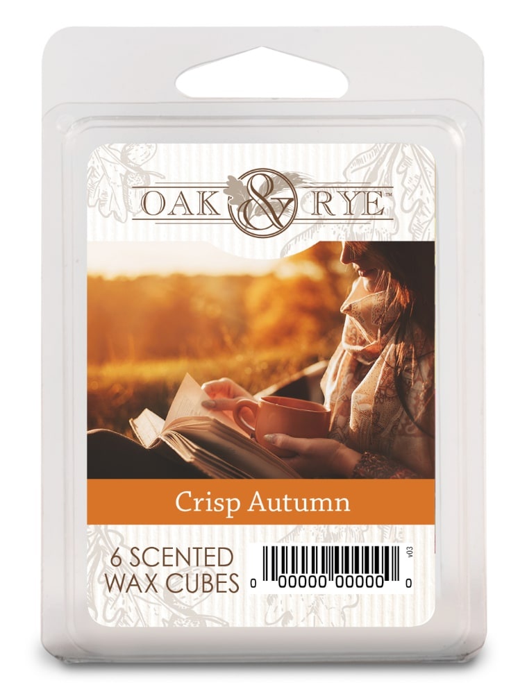 slide 1 of 1, Oak & Rye Wax Cubes 6 Count - Crisp Autumn, 6 ct; 2.5 oz