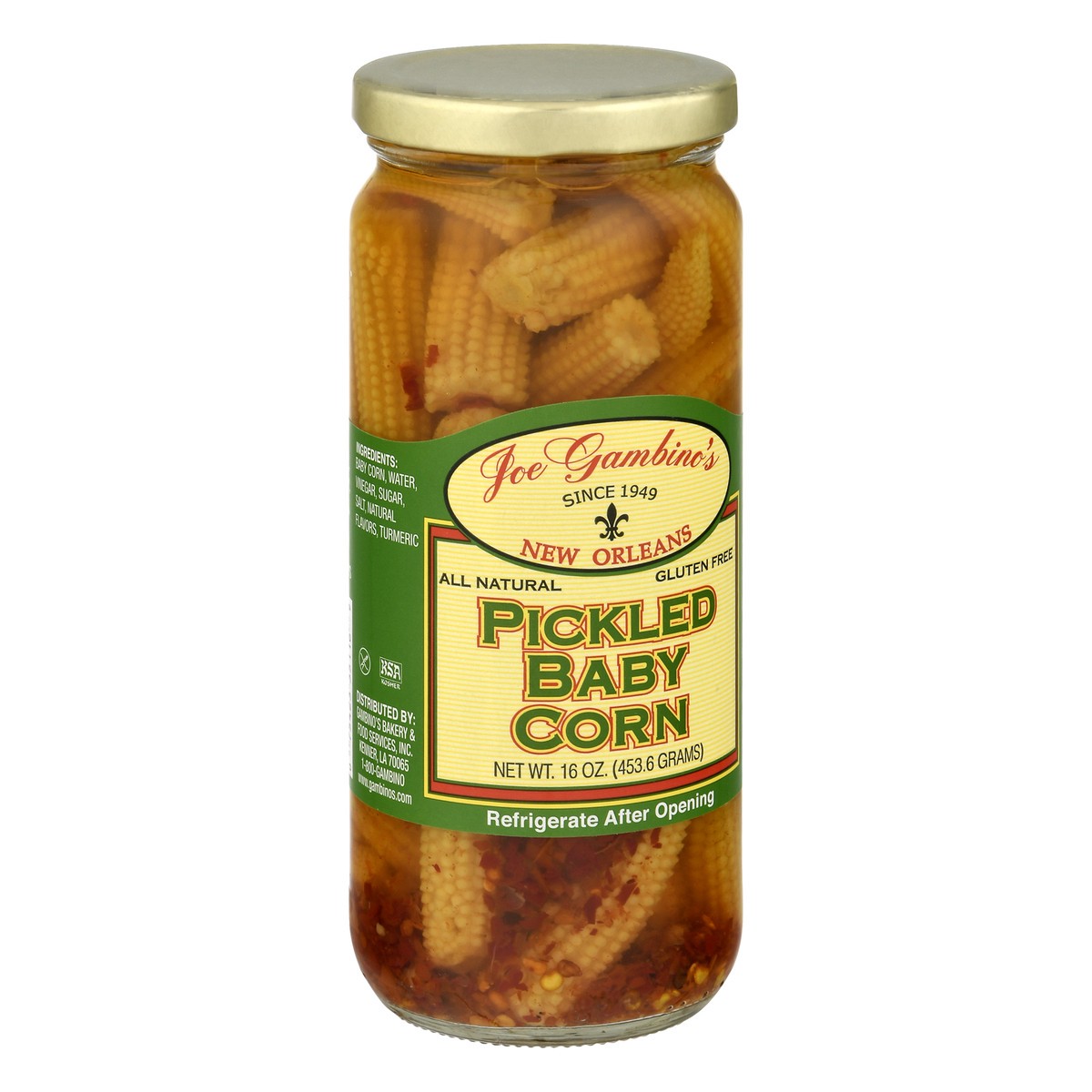 slide 4 of 9, Joe Gambinos Pickled Baby Corn 16 oz, 16 oz