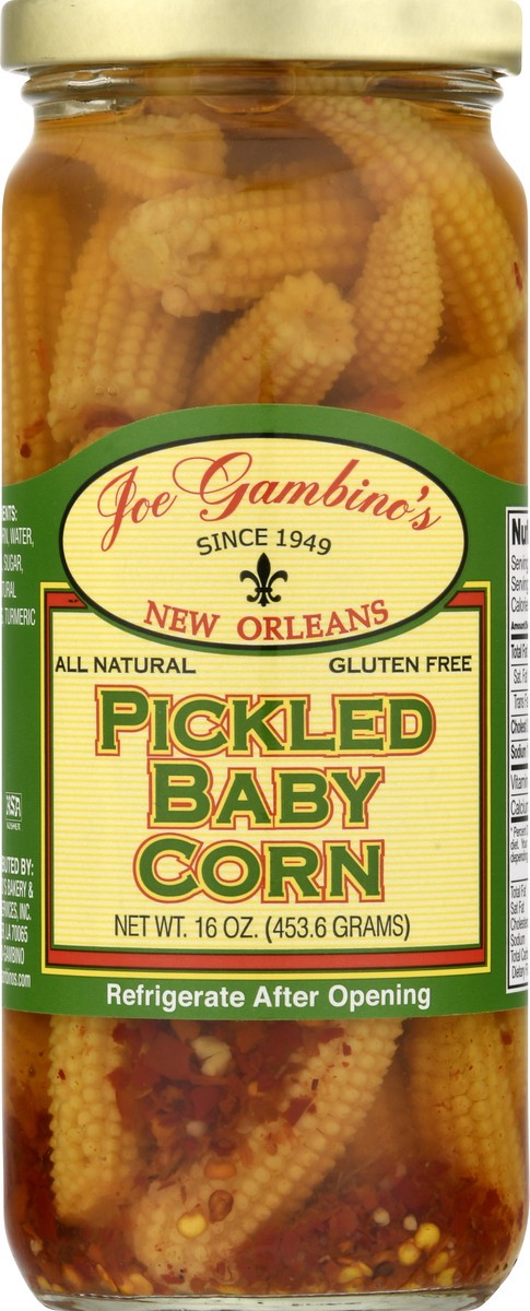 slide 2 of 9, Joe Gambinos Pickled Baby Corn 16 oz, 16 oz