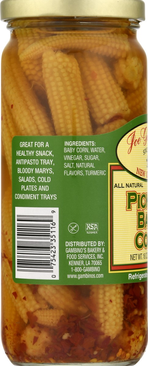 slide 5 of 9, Joe Gambinos Pickled Baby Corn 16 oz, 16 oz