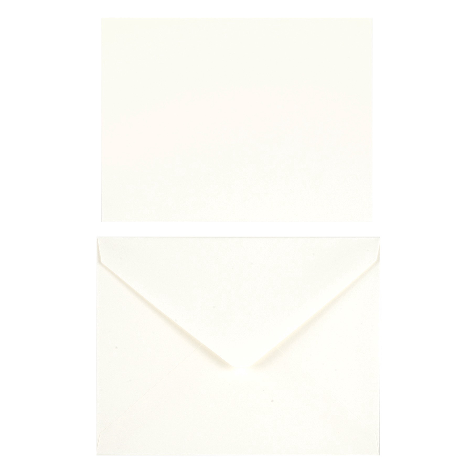 slide 3 of 4, 50 Sets Of Ivory Flat Cards & Envelopes By Recollections, 4.25" X 5.5", 4.25 in x 5.5 in