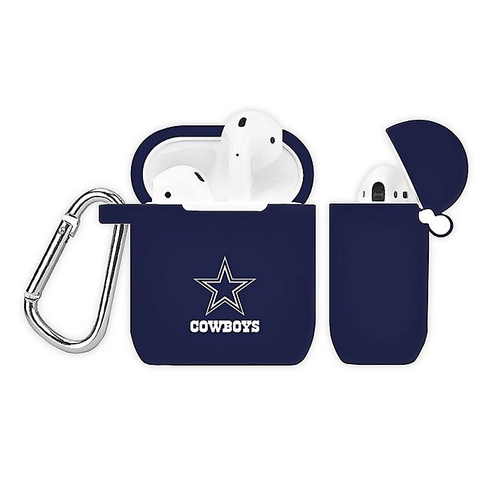 slide 1 of 1, NFL Dallas Cowboys Silicone Cover for Apple AirPods Charging Case - Navy, 1 ct