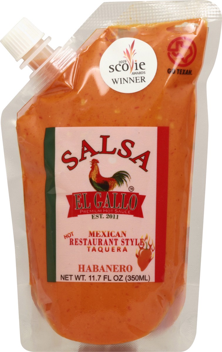 slide 1 of 12, El Gallo Hot Mexican Restaurant Style Taquera Habanero Salsa 11.7 oz, 11.7 oz