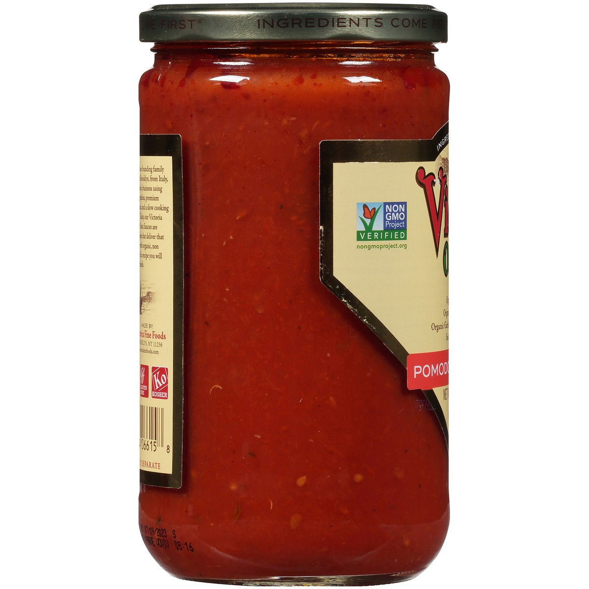 slide 7 of 7, Victoria Organic Pomodoro Marinara Sauce 24 oz. Jar, 24 oz