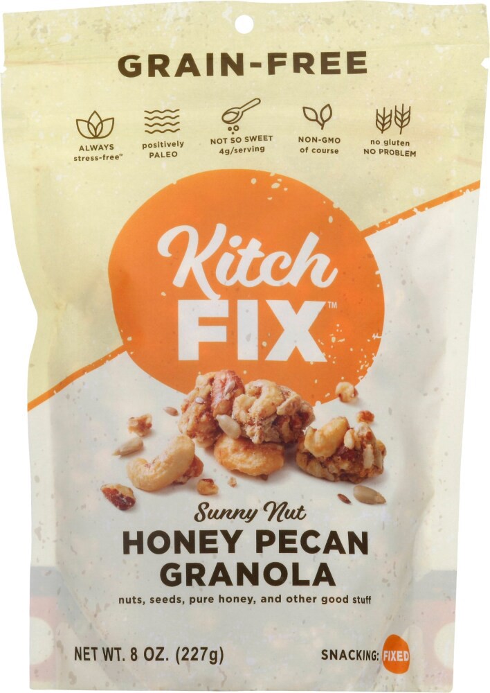 slide 1 of 8, Kitchfix Sunny Nut Honey Pecan Granola, 8 oz