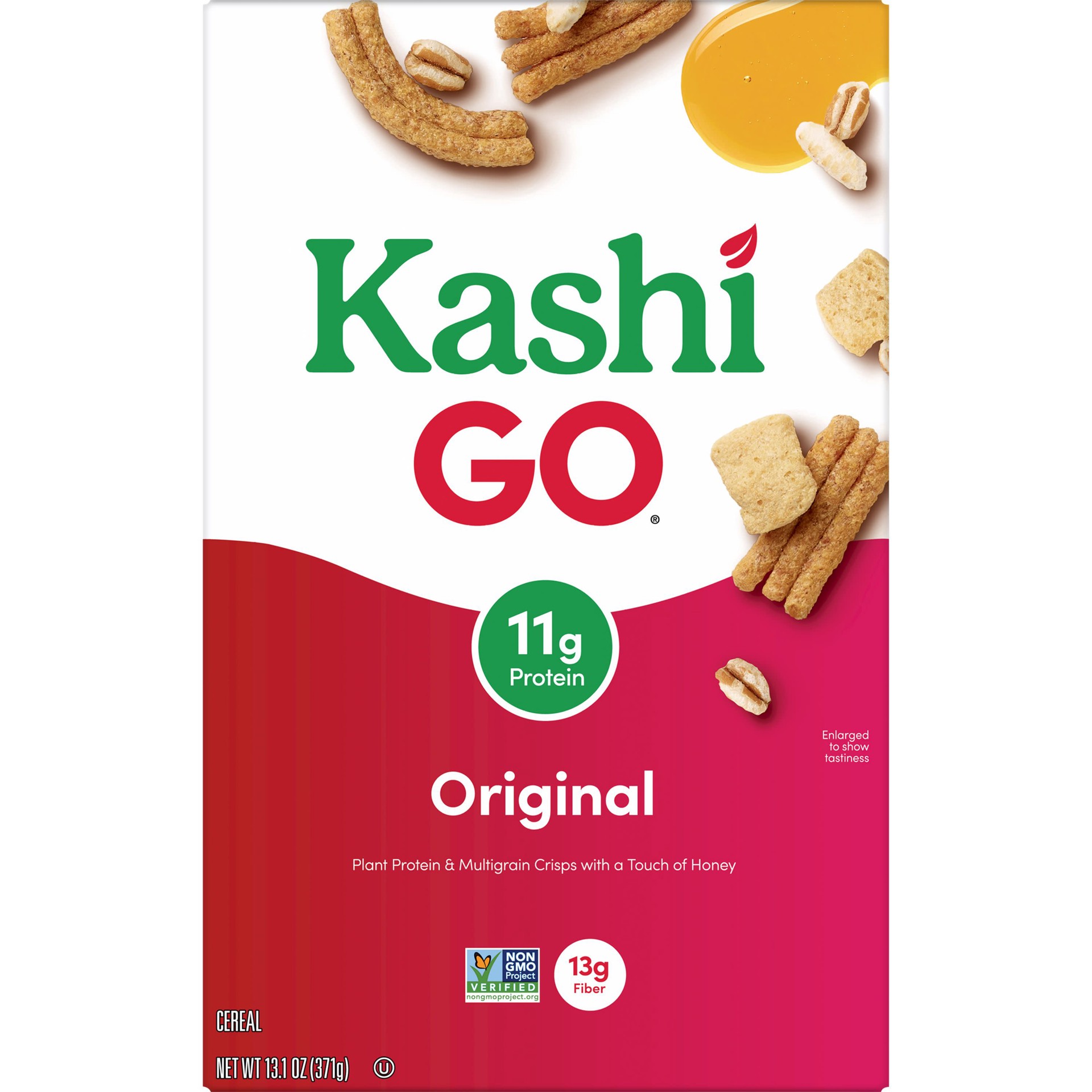 slide 5 of 5, Kashi GO Breakfast Cereal, Fiber Cereal, Family Breakfast, Original, 13.1oz Box, 1 Box, 13.1 oz