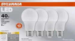Sylvania Light Bulbs 4 ea