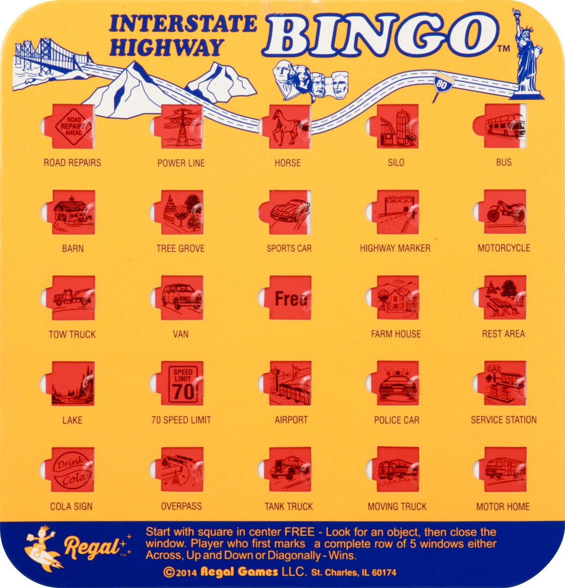 slide 2 of 11, Regal Interstate Highway Bingo 1 ea, 1 ct