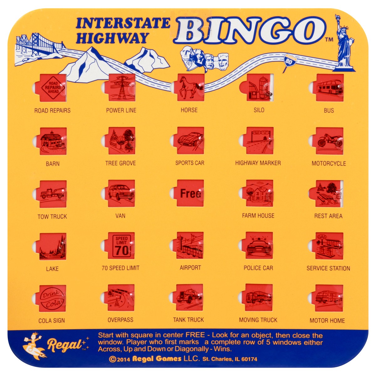 slide 11 of 11, Regal Interstate Highway Bingo 1 ea, 1 ct