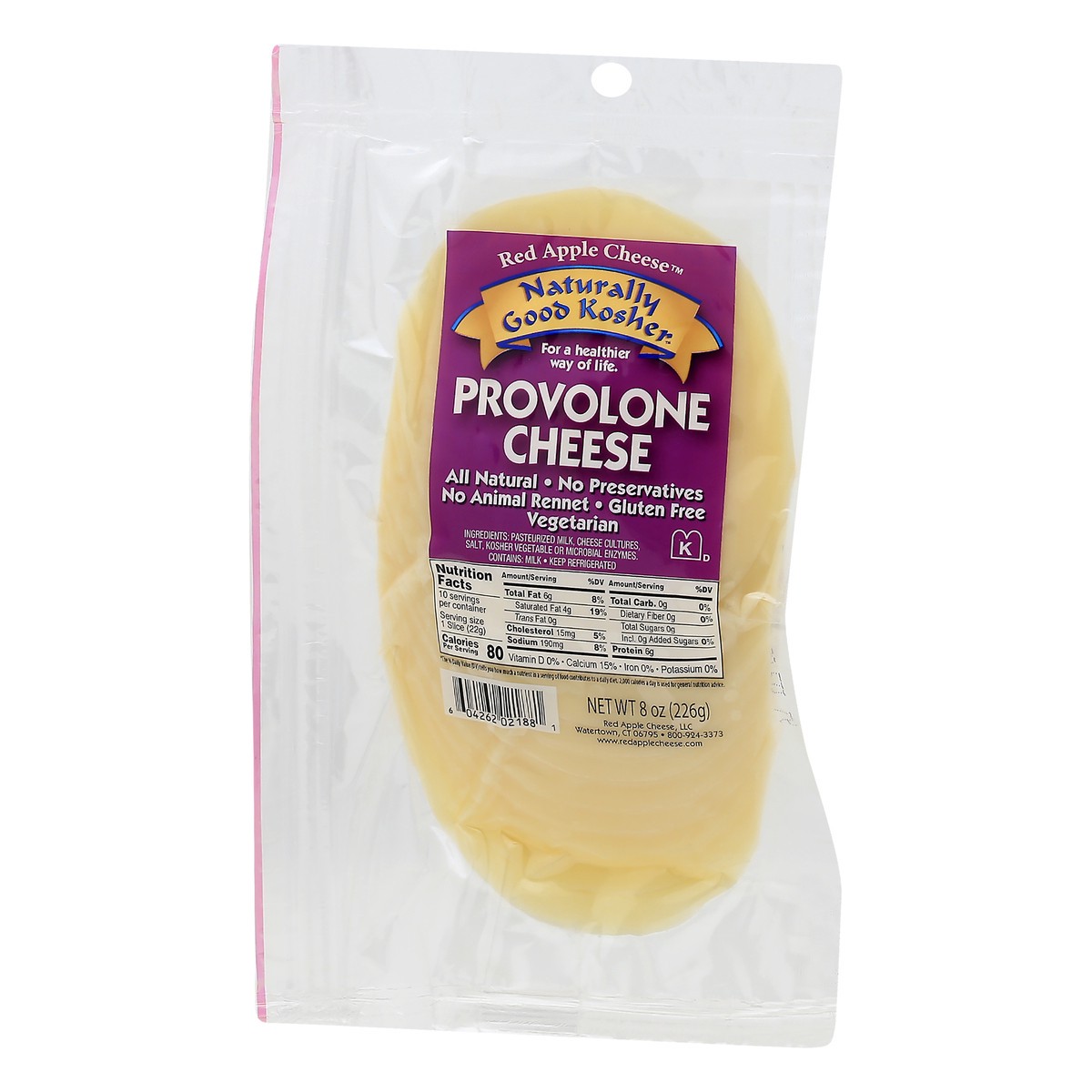 slide 3 of 9, Red Apple Cheese Provolone Cheese 8 oz, 8 oz