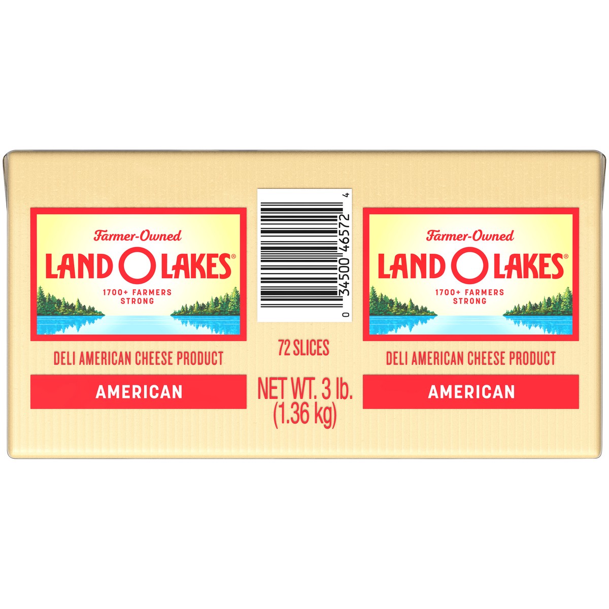 slide 6 of 7, Land O'Lakes Sliced White Deli American Cheese Product, 3 lb, 3 lb