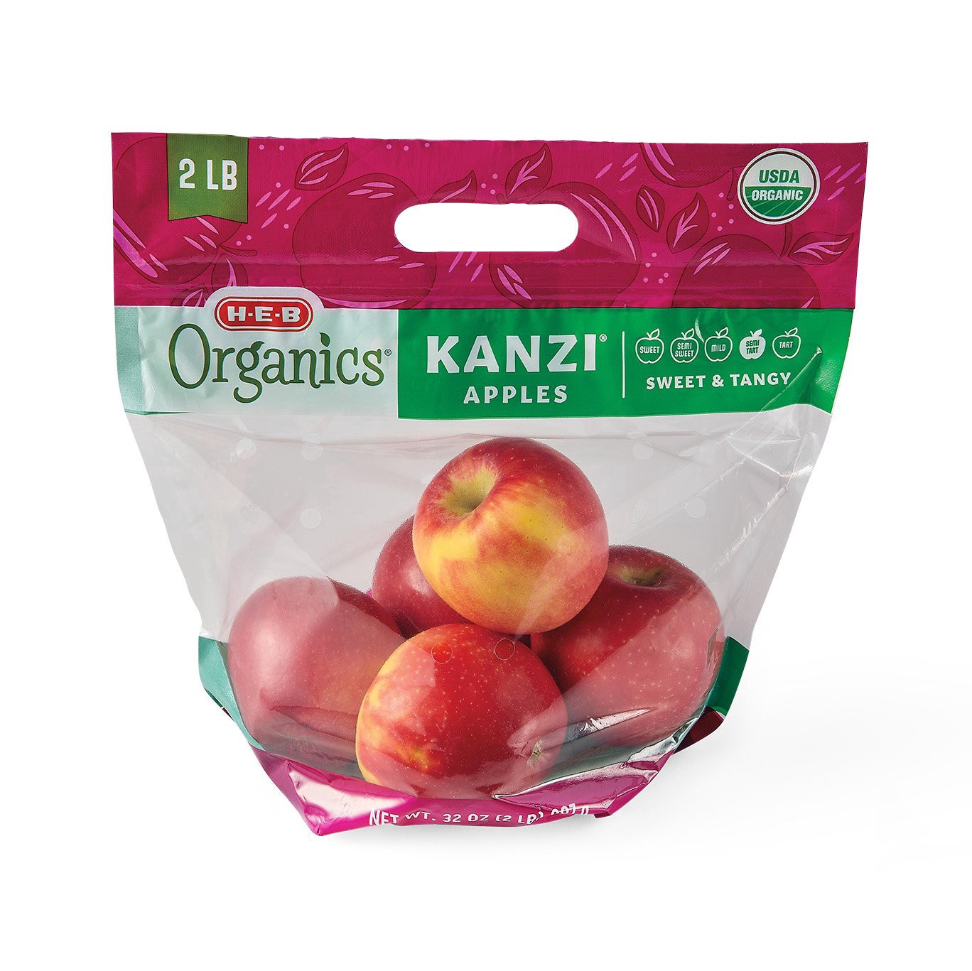 slide 1 of 1, H-E-B Organics Fresh Kanzi Apples, 2 lb