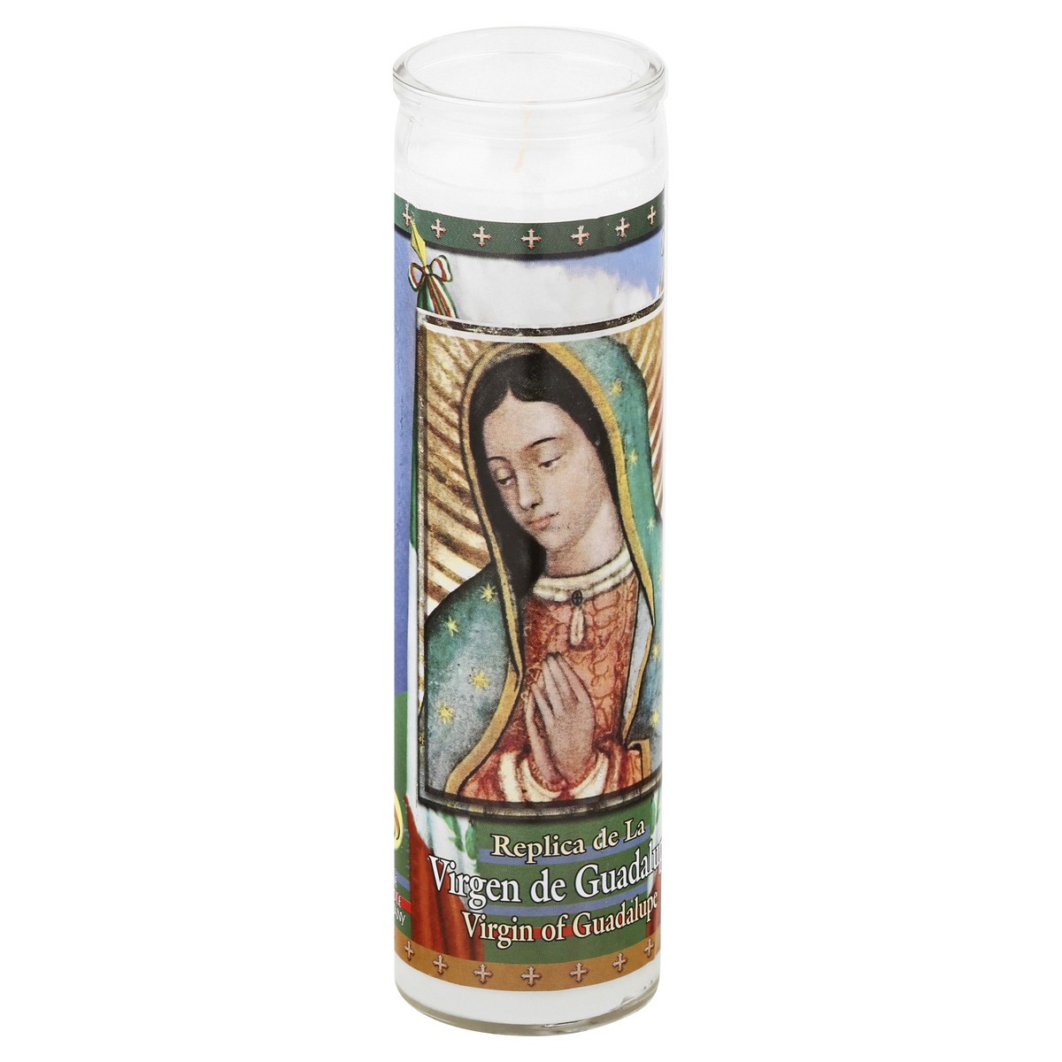 slide 2 of 9, St. Jude Candle Co. Virgin of Guadalupe 8.2 Inch Candle 1 ea, 1 ct