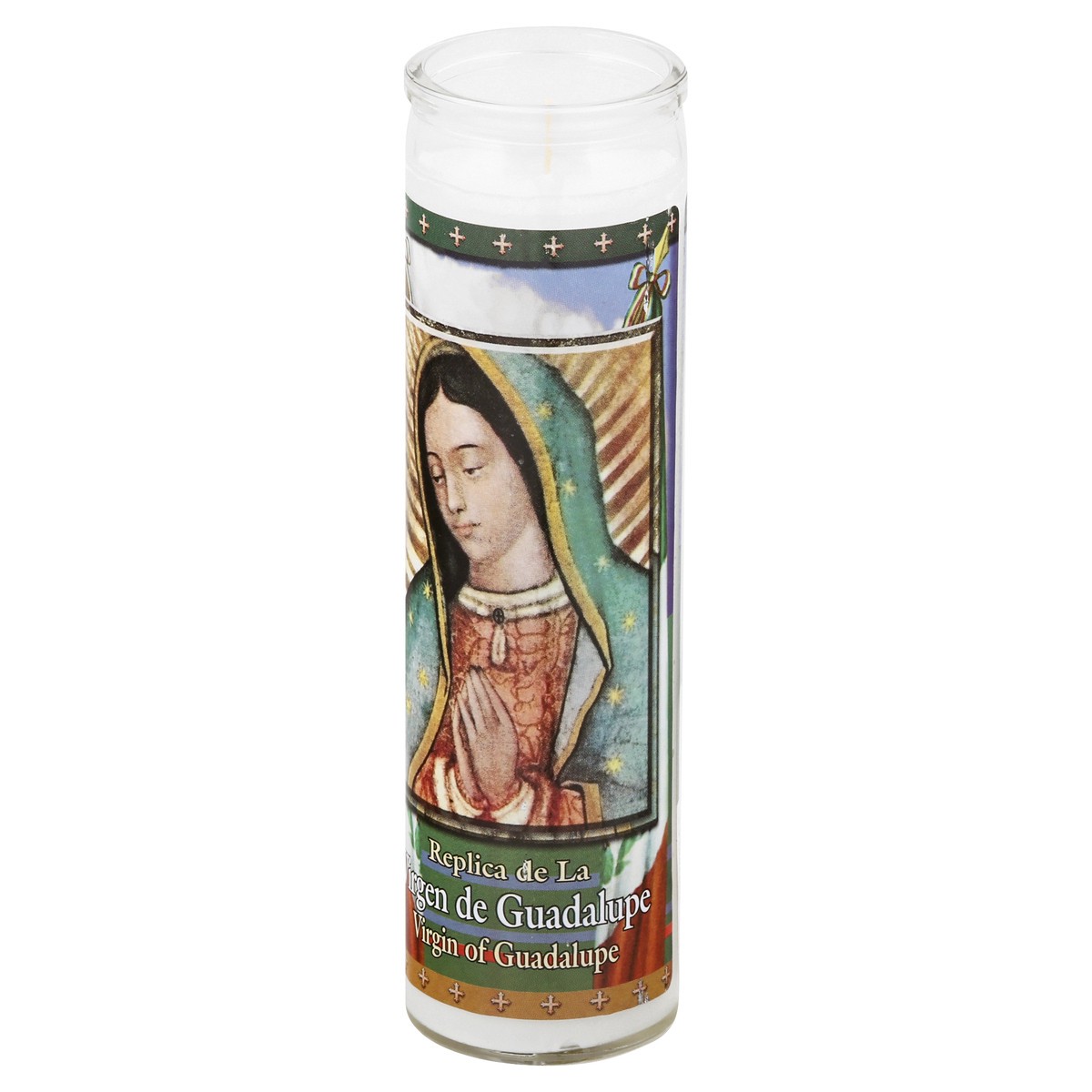 slide 3 of 9, St. Jude Candle Co. Virgin of Guadalupe 8.2 Inch Candle 1 ea, 1 ct