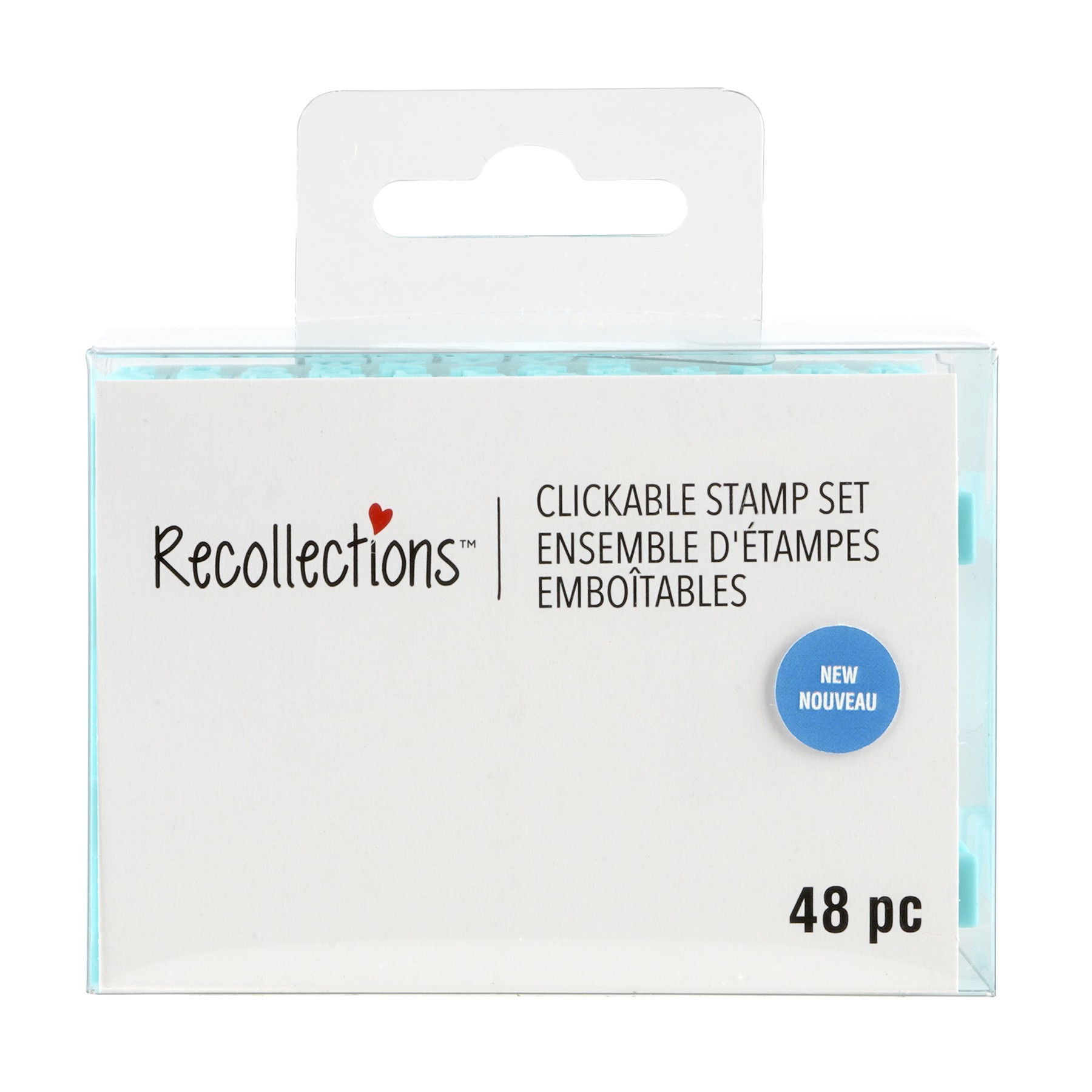 slide 2 of 2, Lowercase Clickable Stamp Set By Recollections, 3.54 in x 1.85 in x 2.36 in