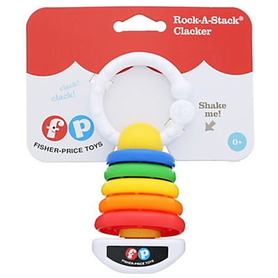 slide 1 of 4, Fisher-Price Rock-A-Stack Clacker, 1 ct