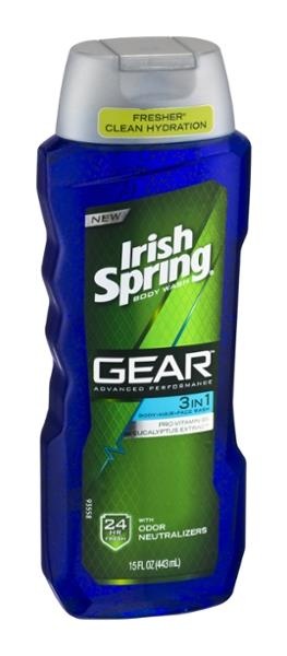 slide 1 of 1, Irish Spring Gear Energizing Bodywash, 15 oz